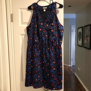 Loft abstract leopard dress so cute ladies 14